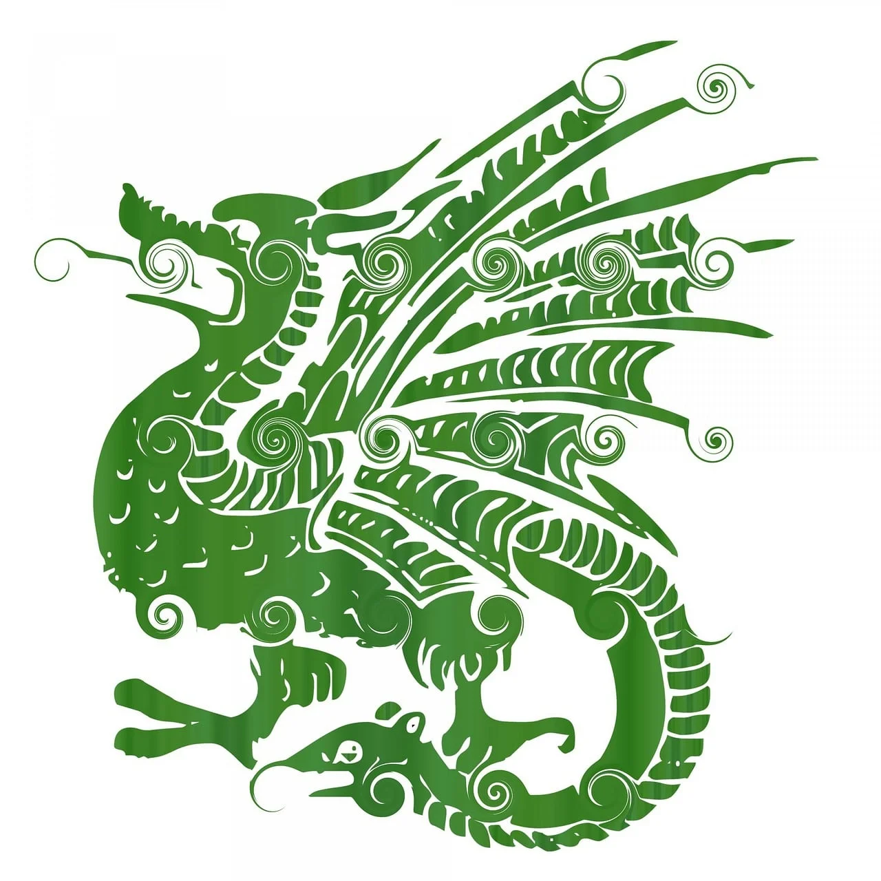 green dragon white