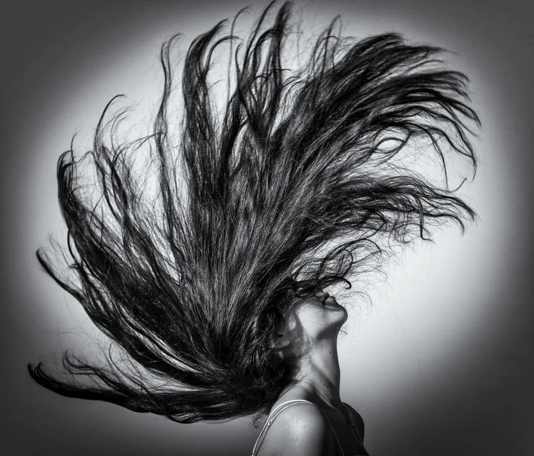 Hair growing from