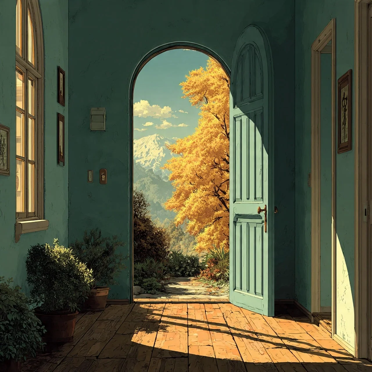Inviting entryway, home