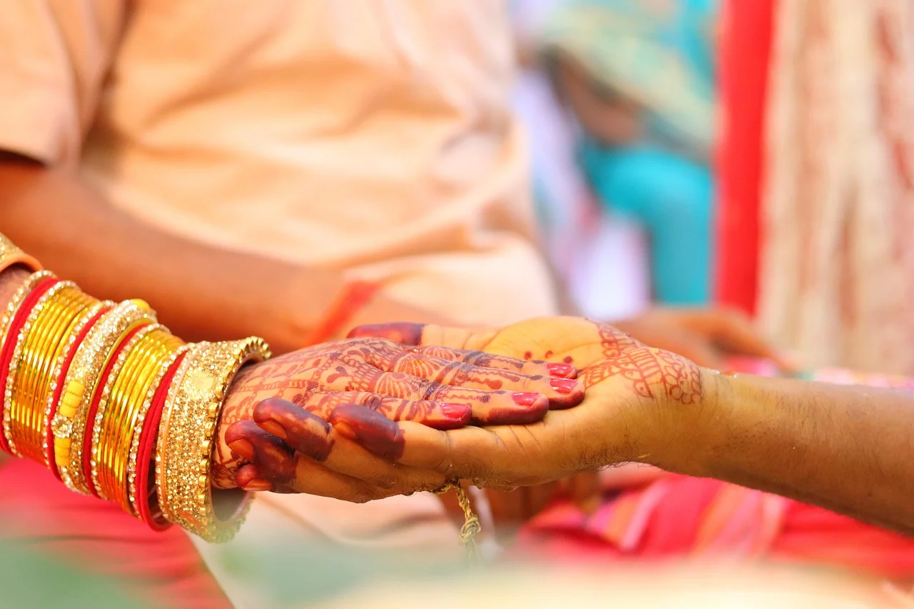 Bride wedding ritual,