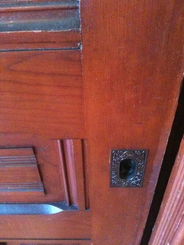 redwood pocket door,