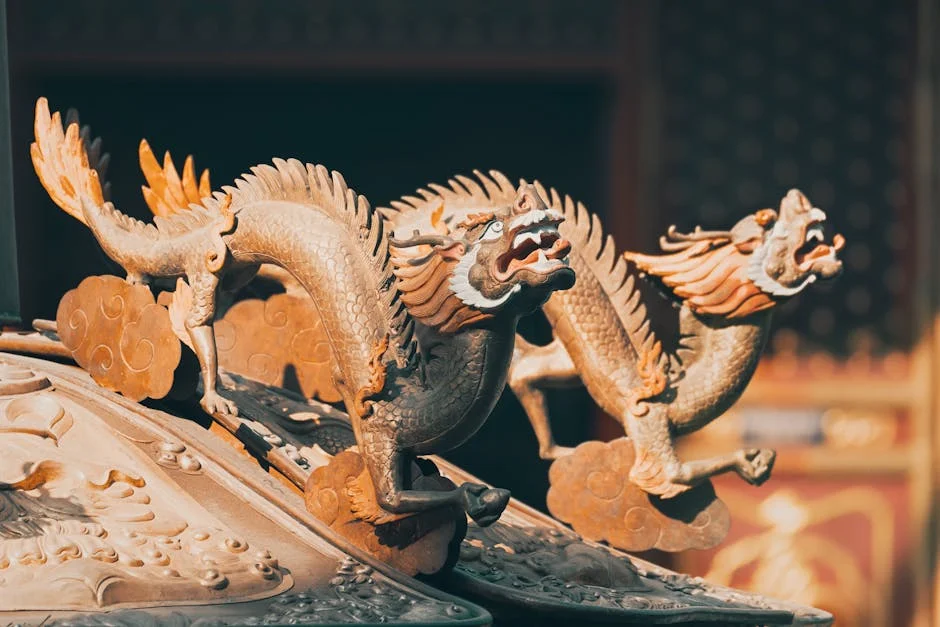 Chinese dragon symbol,