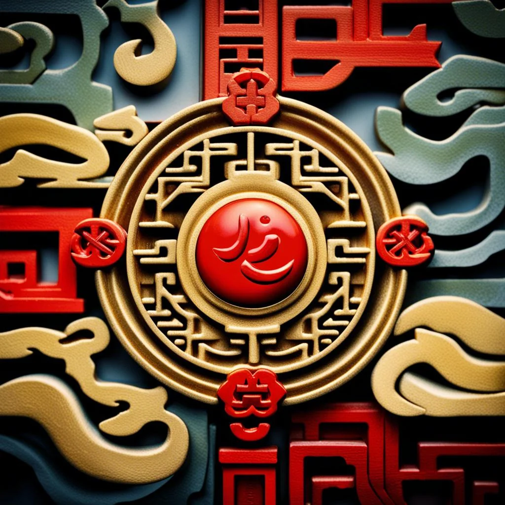 empty, chinese symbols,