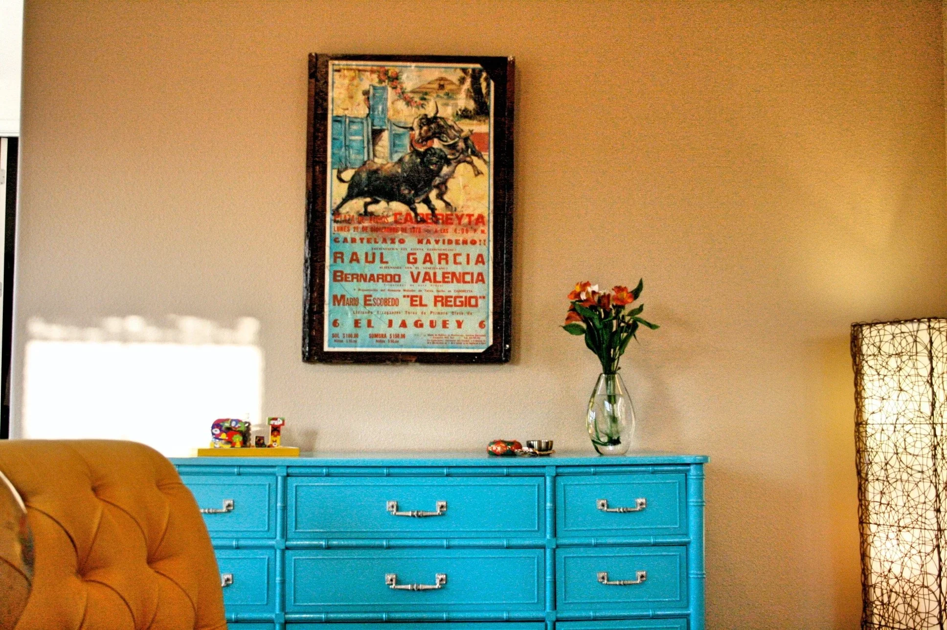 dramatic color furniture,