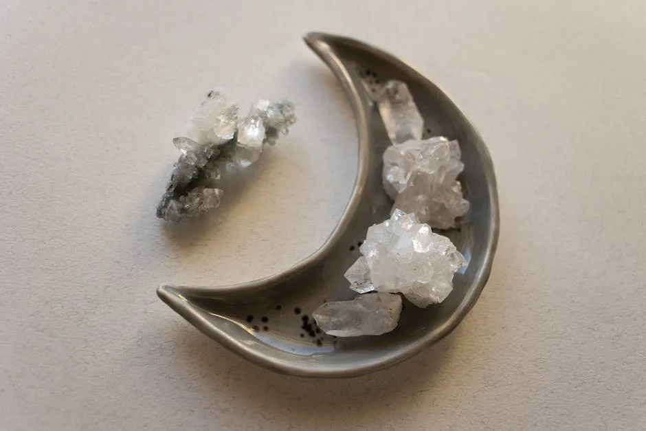 Crescent moon crystal,