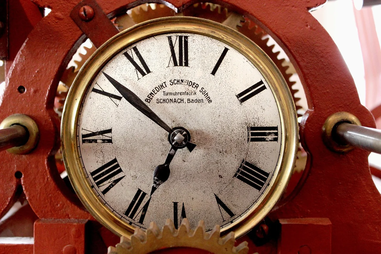 Crystal clock face,