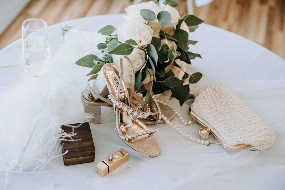 Bridal clutch, crystal