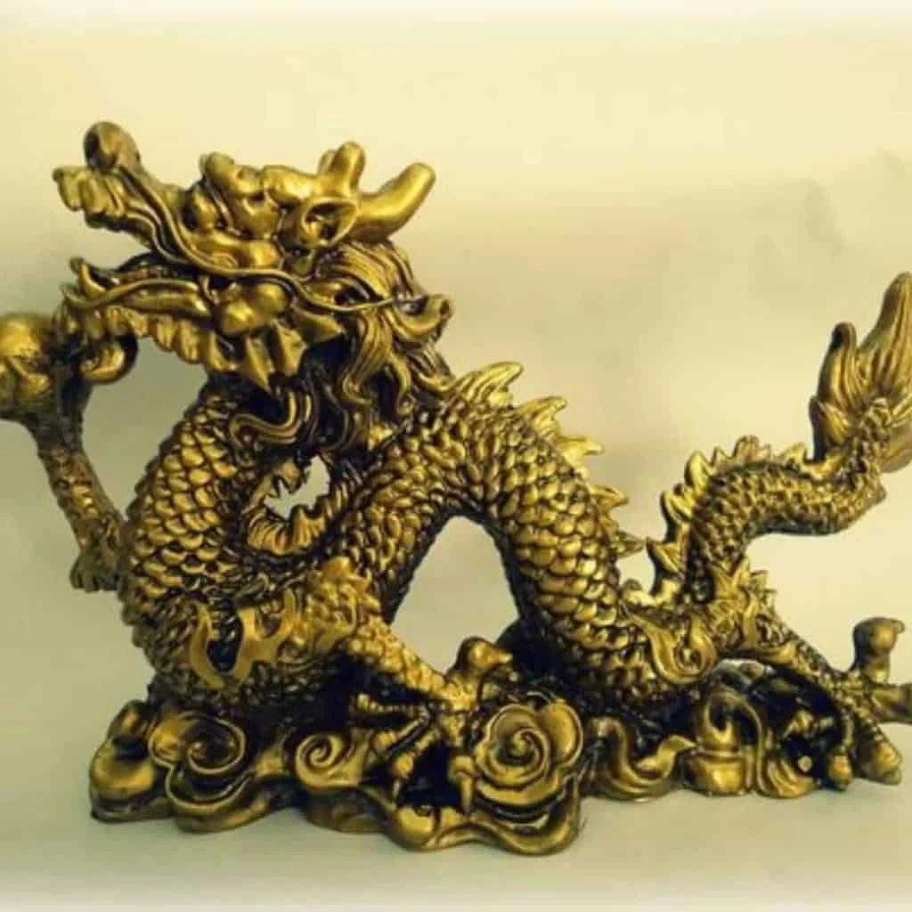 Wooden dragon carving,