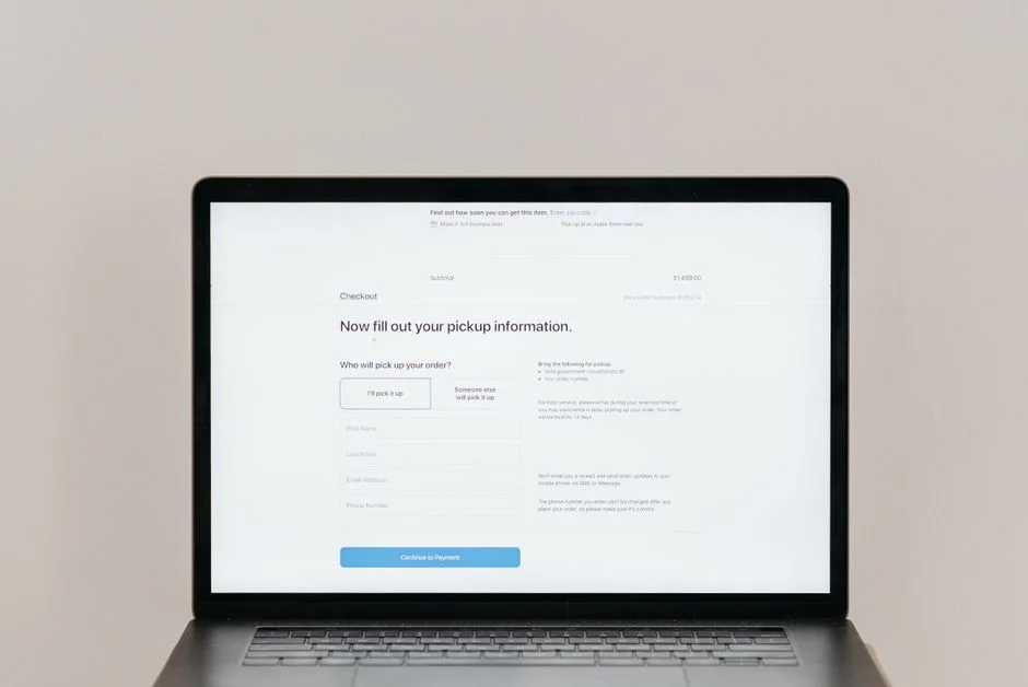 Web form, Contact