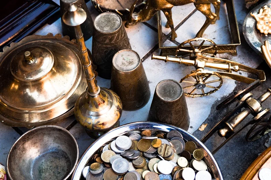 Authentic brass coins,