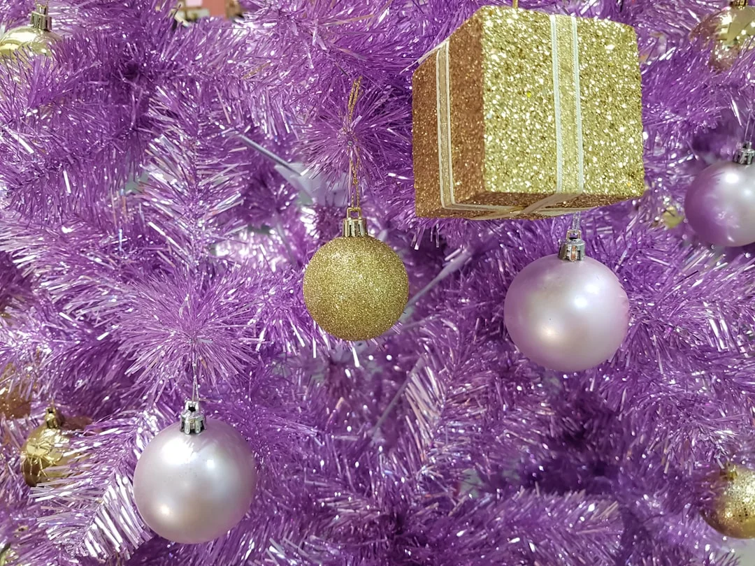 gold and purple