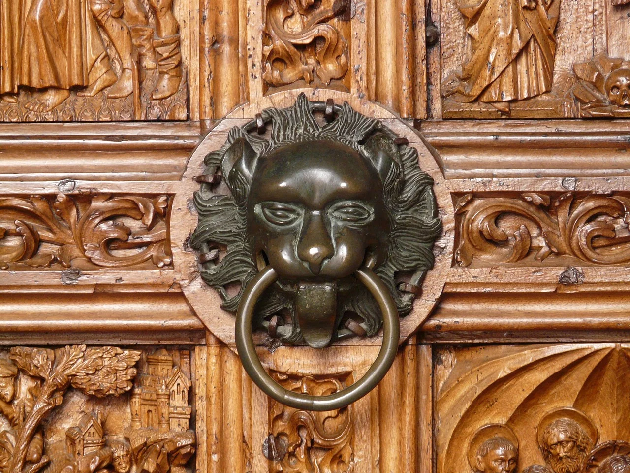 Brass door knocker