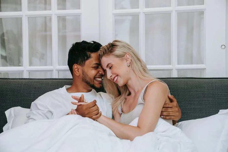 Couple intimacy bedroom,