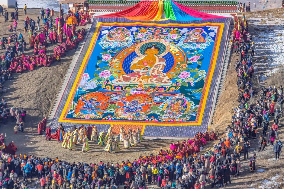 Tibetan Thangka, Gold