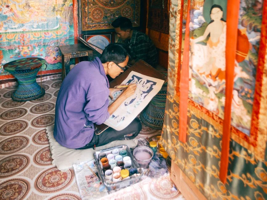 Thangka Painting Technique,
