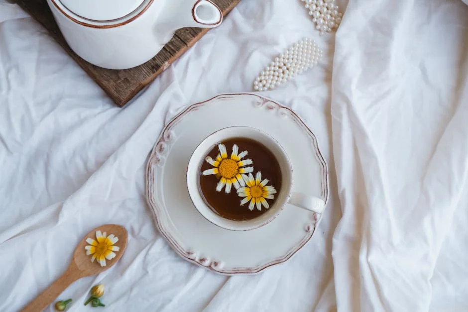 Chamomile tea, tranquility