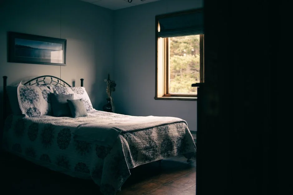 harmonious bedroom, restful