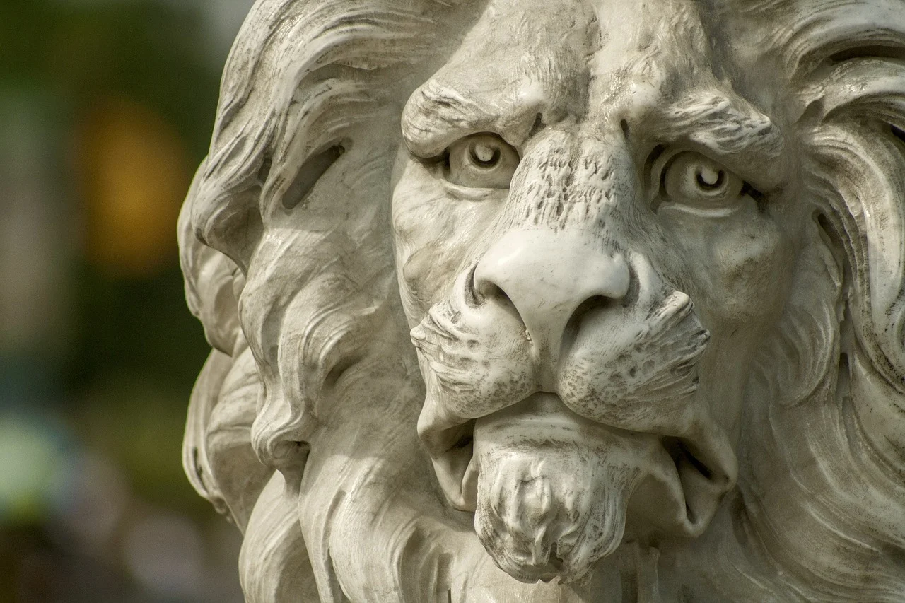 Stone lions Feng