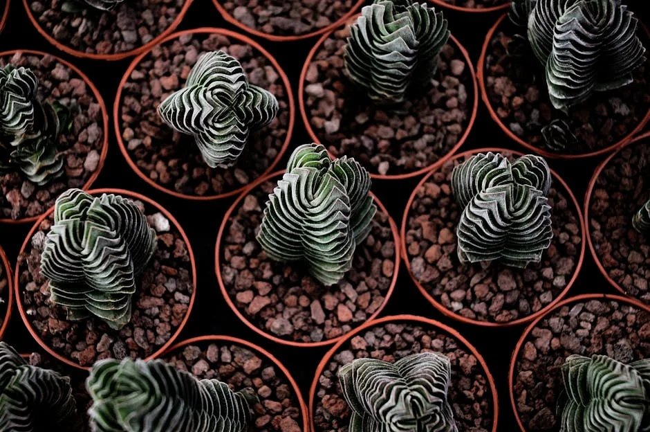 spiral plant arrangement,