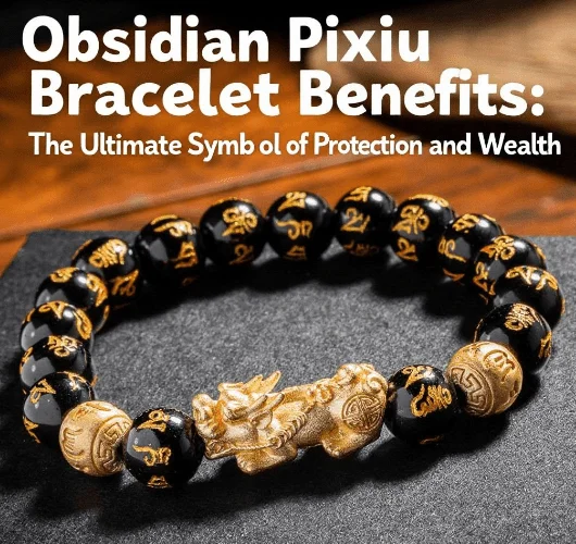 Obsidian Pixiu bracelet,