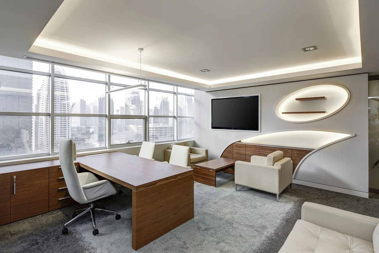 desk placement, office