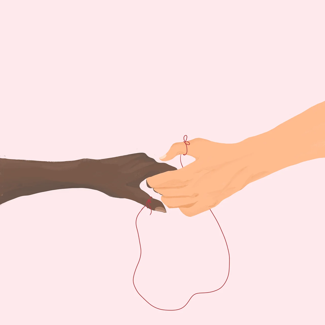 Tying red string