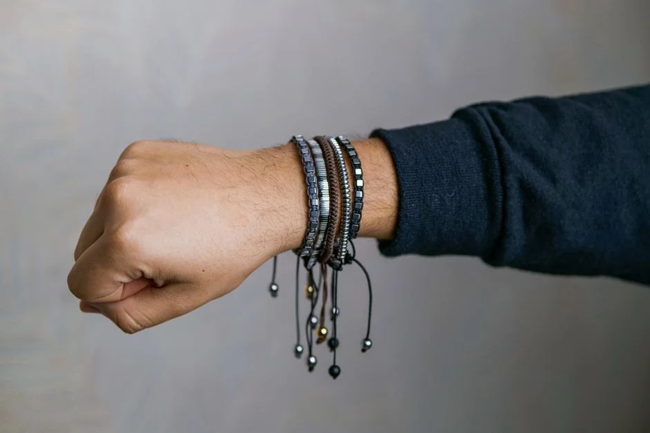 Layered bracelets, energy