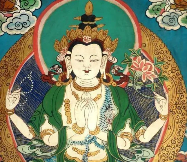 Four-Armed Guanyin, Tibetan